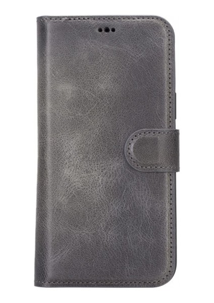 Apple iPhone 14 Plus Uyumlu Deri Cüzdanlı Kılıf Mwwn VS4EF Gri fırsatları