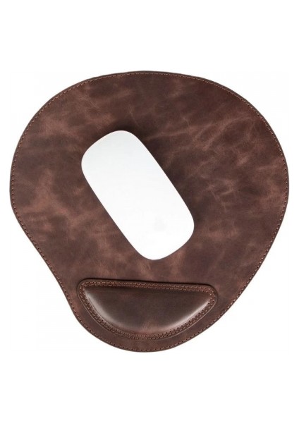 Bileklikli Deri Mouse Pad Antik Koyu Kahve modelleri
