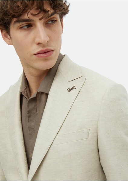 Bej Düz Zeroweight Slim Fit Pamuk Karışımlı Ceket modelleri
