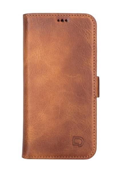 Apple iPhone 13 Uyumlu Deri Cüzdanlı Kılıf Karamel fiyatları