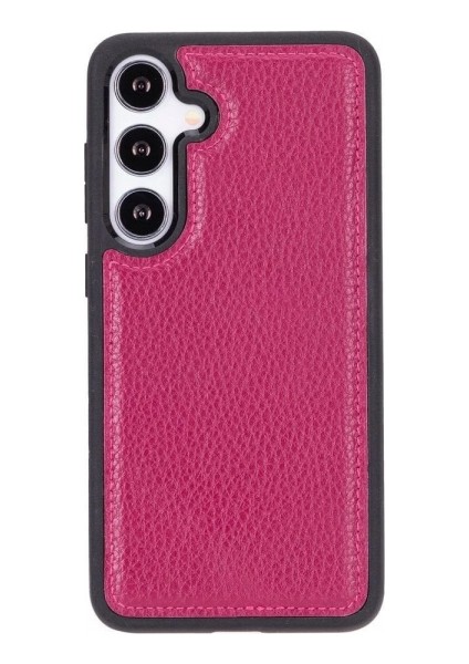 Samsung Galaxy S24 Uyumlu Deri Arka Kapak Gül Kurusu indirimleri