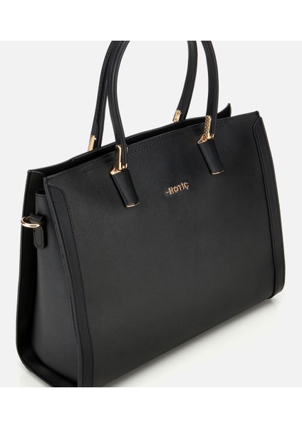 03CAH316300A100 KADIN Siyah Fermuarlı Omuz Çantası indirimleri