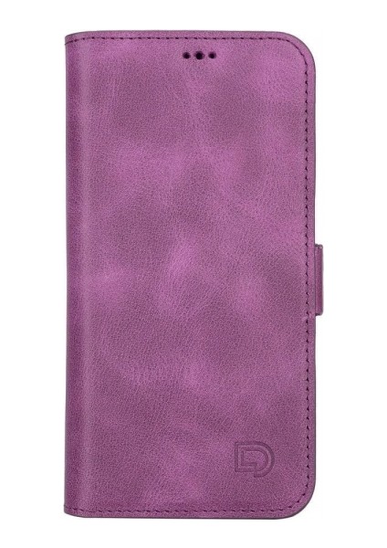 Apple iPhone 13 Pro Uyumlu Deri Cüzdanlı Kılıf Rustik Mor fiyatları