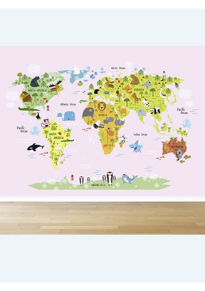 Duvar Kağıdı Eco Adventure - Doğa ile Keşfe Çık Tek Parça Poster Çocuk Odası Tekstil Duvar Kaplaması modelleri