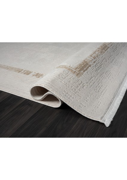 Ottowa OT003A Krem Bej Halı Klasik Desenli Tozu Az Akrilik Pamuk Taban Salon Yatak Odası Halısı fırsatları