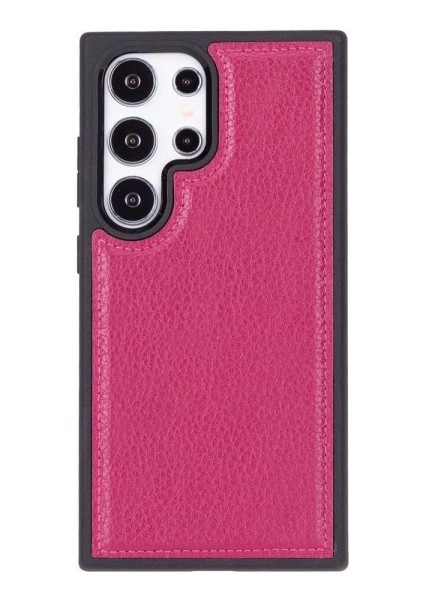 Samsung Galaxy S24 Ultra Uyumlu Deri Arka Kapak Gül Kurusu indirimleri