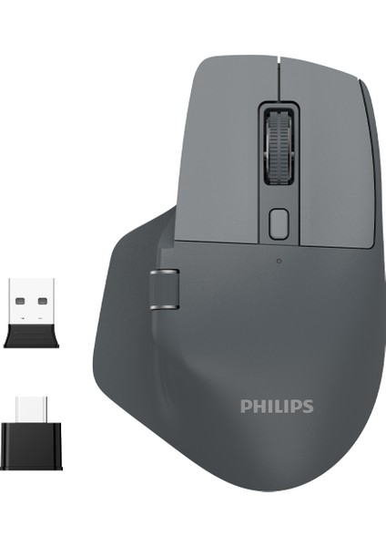 SPK7858 Kablosuz 4000DPI 7 Tuşlu Optik Mouse Gri