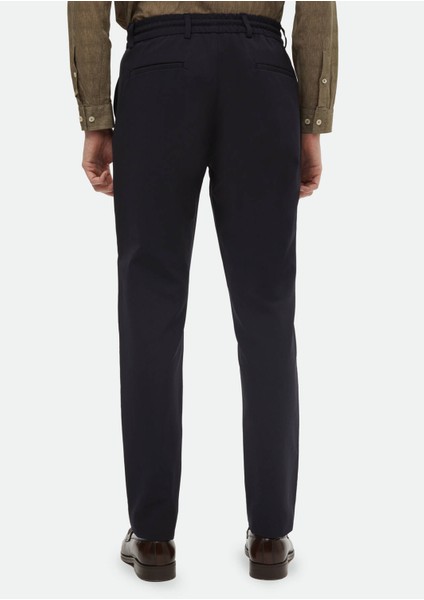 Lacivert Düz Dokuma Jogging Fit Casual Pantolon indirimleri