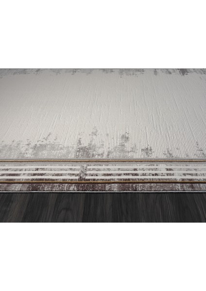 Ottowa OT001G Krem Gri Halı Klasik Desenli Tozu Az Akrilik Pamuk Taban Salon Yatak Odası Halısı indirimleri