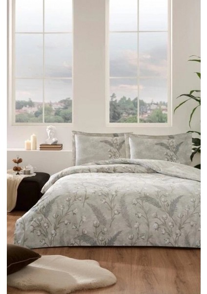 Özdilek Çift Kişilik Ranforce Nevresim Takımı Algodon Bej