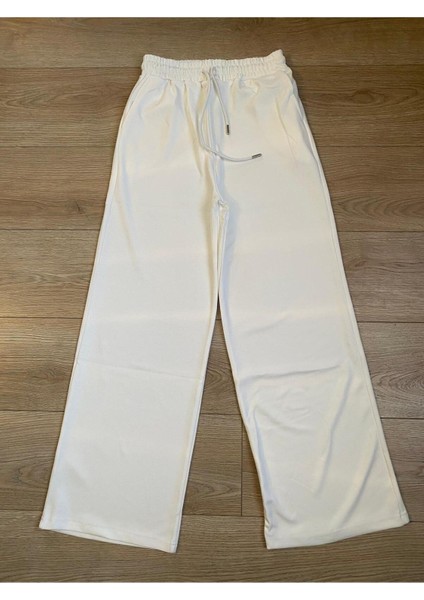 Modal Karışımlı Bol Kesim Geniş Paça Eşofman Altı