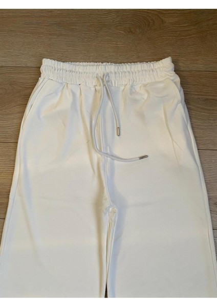 Modal Karışımlı Bol Kesim Geniş Paça Eşofman Altı fiyatları