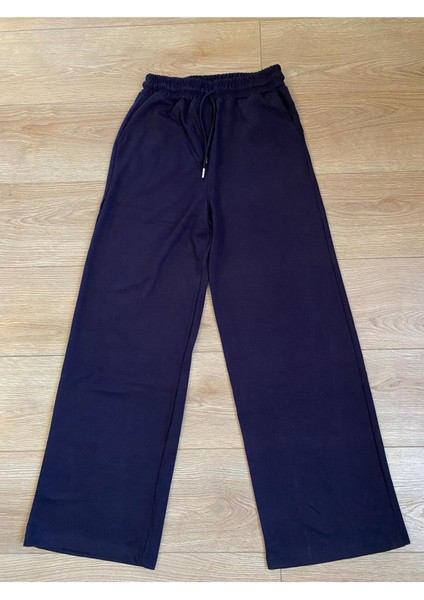 Modal Karışımlı Bol Kesim Geniş Paça Eşofman Altı