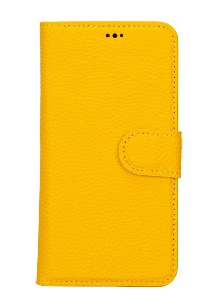 Apple iPhone 15 Uyumlu Deri Cüzdanlı Kılıf Mwwn FL12 Sarı fırsatları