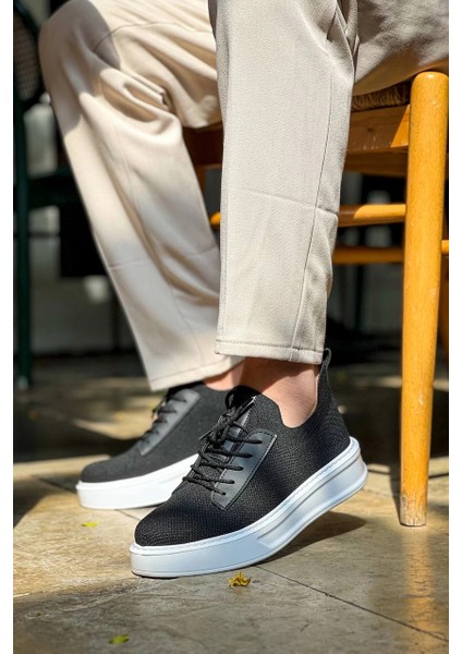 Mtxdpn KB-116 Kuback Siyah Triko Bağcıklı Günlük Erkek Ayakkabı (Numara: 42)