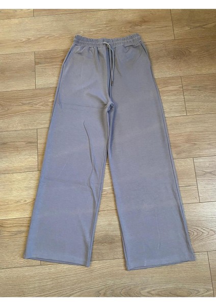 Modal Karışımlı Bol Kesim Geniş Paça Eşofman Altı