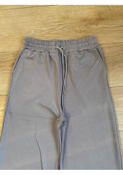 Modal Karışımlı Bol Kesim Geniş Paça Eşofman Altı fiyatları