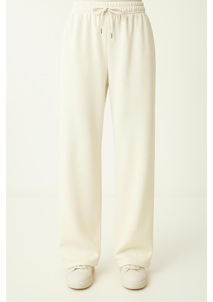 Modal Kumaş Bol Paça Pantolon - Geniş Paça Eşofman Altı