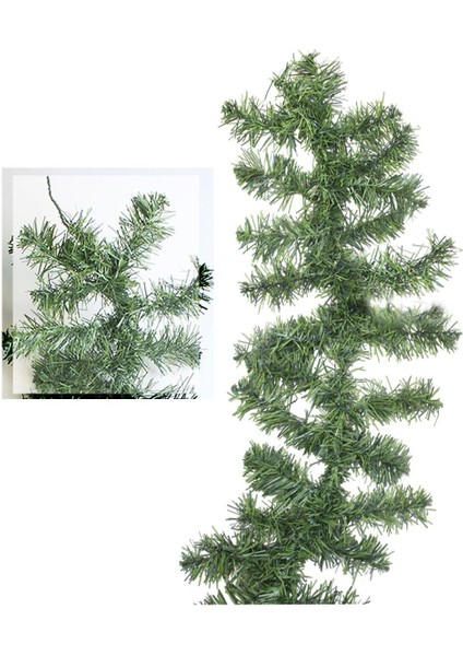 Yılbaşı Çam Dalı Garland şömine - Masa Süsü Yeşil 270 cm fiyatları
