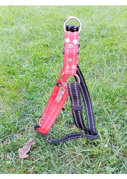 Köpek Göğüs Tasması Orta ve Büyük Irk Ayarlamalı Kolon Kordon Pembe ve Siyah fiyatları