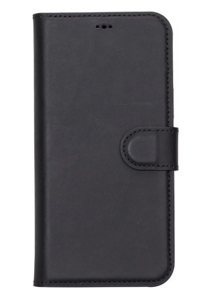 Apple iPhone 13 Pro Uyumlu Deri Cüzdanlı Kılıf Liluri G1 Siyah modelleri