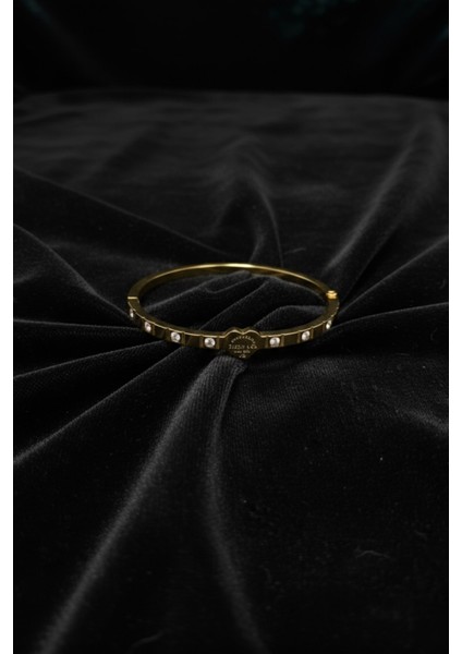 Tıffany Kalpli Kelepçe Bileklik Tfany-Klp-Klpc-Blk