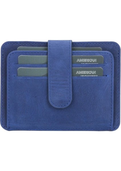 Çok Bölmeli Slim Deri Kartlık BLW019 G21 Saks Mavi fiyatları