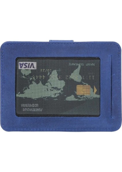 Çok Bölmeli Slim Deri Kartlık BLW019 G21 Saks Mavi modelleri