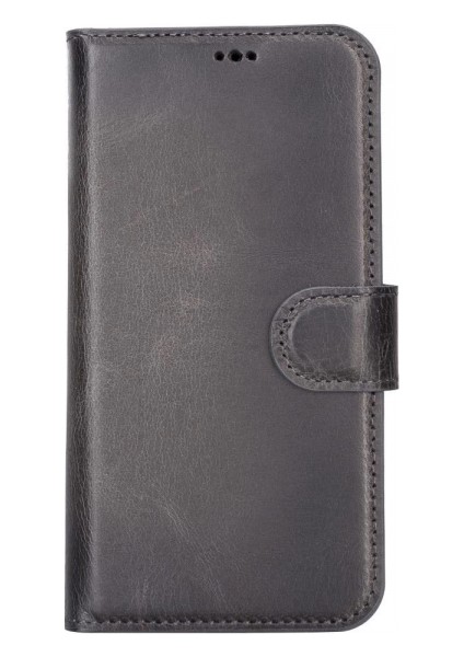 Apple iPhone 13 Pro Uyumlu Deri Cüzdanlı Kılıf Mwwn Tn1 Gri modelleri