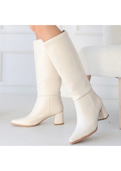 Mtxdpn Roksa Ten Cilt Topuklu Çizme (Numara: 40) fırsatları
