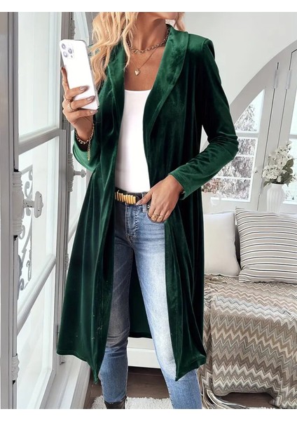 Kadın Uzun Kollu Önü Açık Kolları Uzun Midi Ceket fırsatları