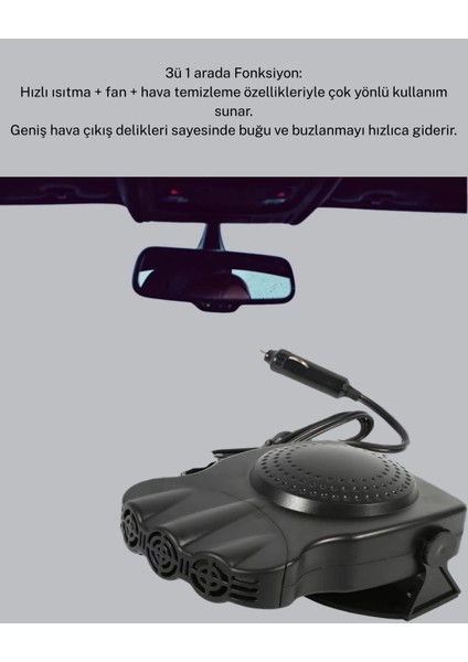 Bfs Araç Içi 150W Isıtıcı ve Soğutucu Fan fırsatları