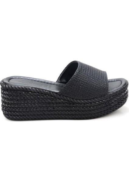 Hco 03239 Dolgu Topuk Kadın Günlük Terlik