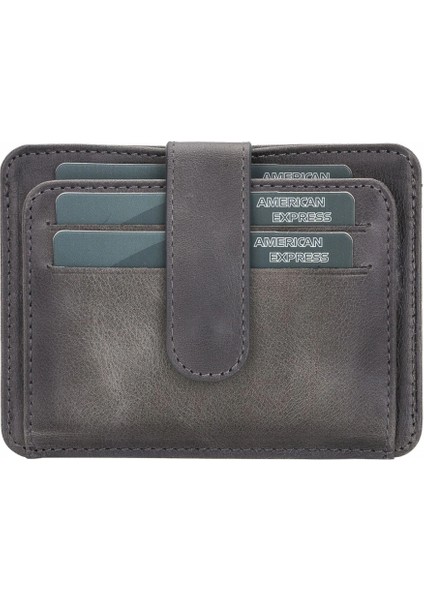 Çok Bölmeli Slim Deri Kartlık BLW019 TN18EF Gri fiyatları