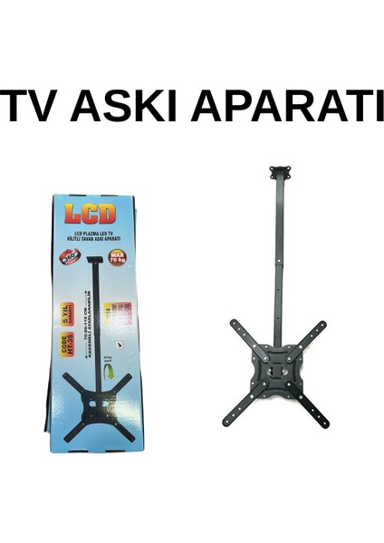 42-55" Televizyon Tavan Askı Aparatı 360° Dönebilir 70 kg Kapasiteli Kademe Ayarlı modelleri