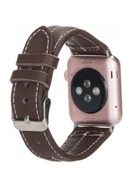 Apple Watch Uyumlu Deri Kordon 42-44-45MM Nm3-As3 Kahve fiyatları