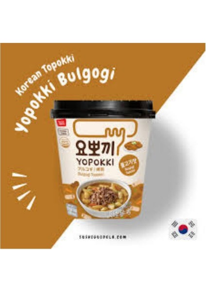 Bulgogi Tteokbokki Bulgogi Soslu Kore Pirinç Keki 120G