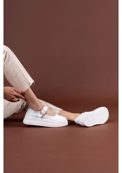 Mtxdpn Lunni Beyaz Keten Spor Ayakkabı (Numara: 36) fiyatları