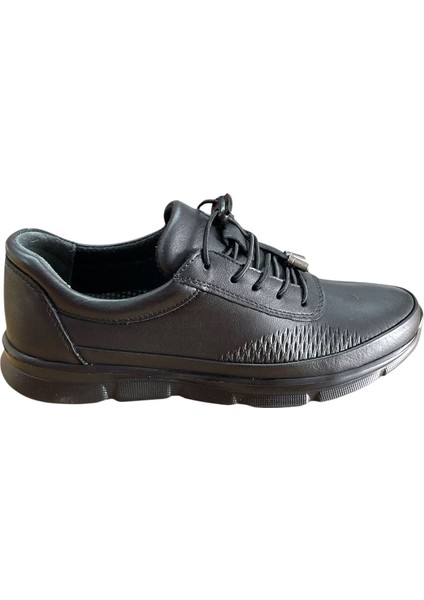 Fabbi 695 Kadın Hakiki Deri Lastikli Faylon Taban Kemik Çıkıntılı Günlük Casual Ayakkabı Siyah fiyatları