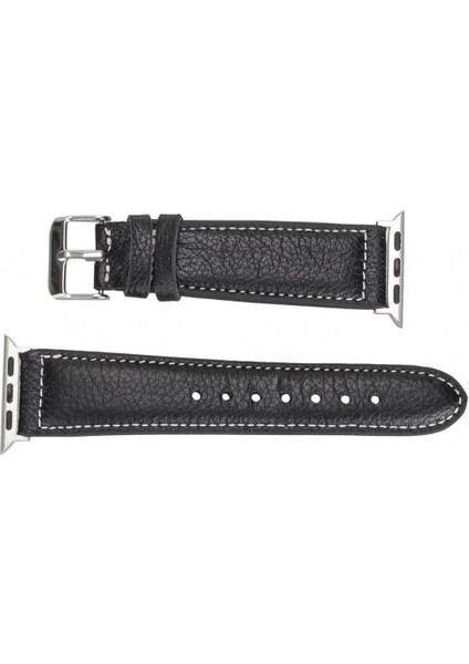 Apple Watch Uyumlu Deri Kordon 42-44-45MM Nm1-As1 Siyah fırsatları