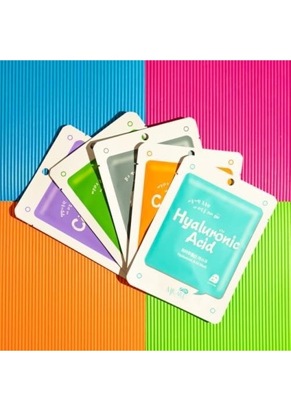 Mjcare 5&apos;li Karışık Yüz Maskesi (Asq)