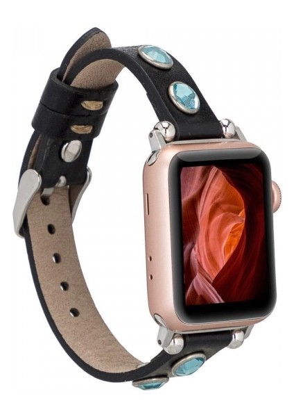 Apple Watch Uyumlu Deri Kordon 38-40-41MM Tr Rst1