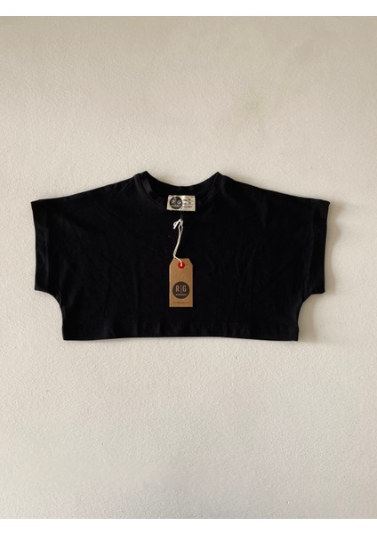 Kız Çocuk Pamuklu Basic Crop Tişört_RG1604 fiyatları