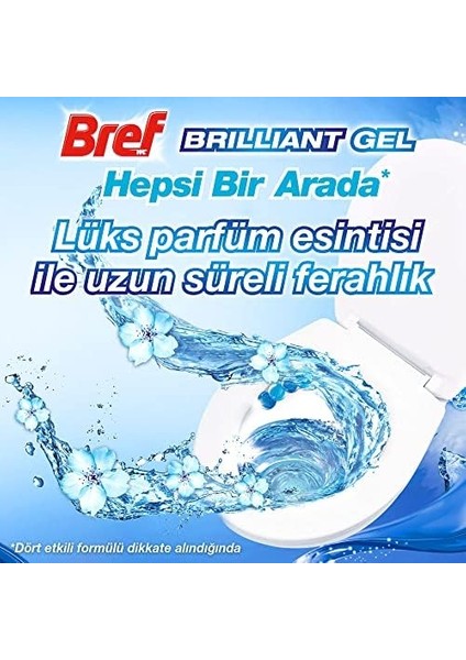 Bref Wc Brilliant Jel Buzul Okyanus Kokulu Hepsi 1 Arada 2&apos;li Klozet Temizleme Topu 1 x 2 Adet, Jel Buzul Okyanus 2 fiyatları