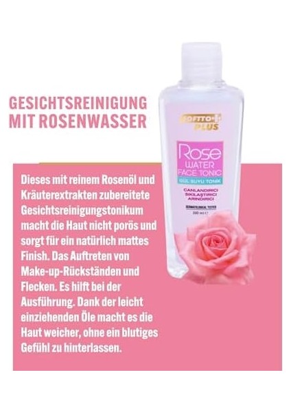 Softto Plus Gül Suyu Yüz Toniği 200 ml modelleri