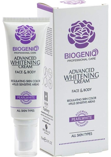 Biogeniq Beauty Gelişmiş Beyazlatıcı Krem 75 ml Advanced Whitening Cream
