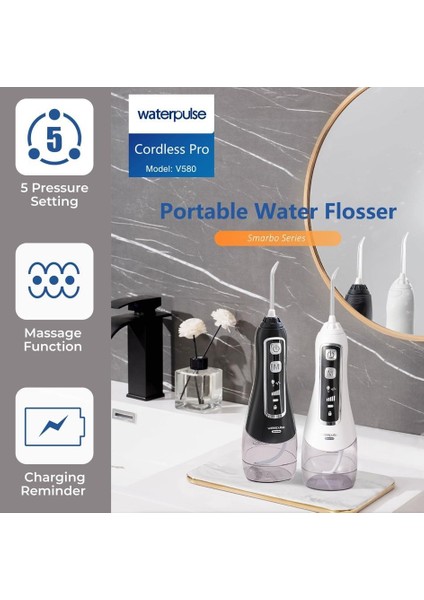 Waterpulse Pro V580 Beyaz Ağız Duşu modelleri