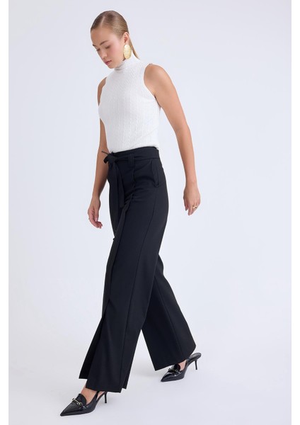 Yüksek Bel Beli Kemerli Pantolon fiyatları