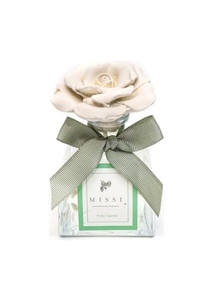 130 ml Lotus Şişe Seramik Taşlı Palo Santo Oda Kokusu