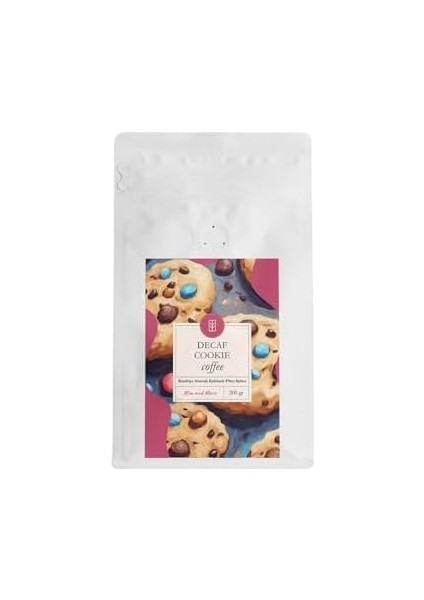 Mim And More Decaf Cookie Coffee Kafeinsiz Kurabiye Aromalı Çekirdek Kahve 200 gr